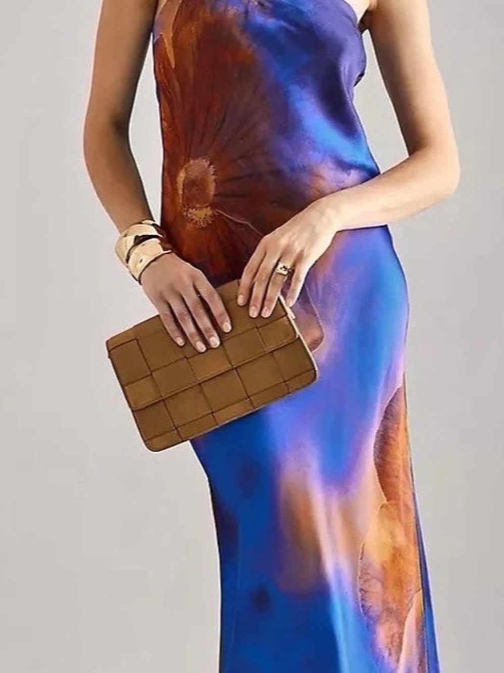 Fleur Strapless Satin Maxi Slip Dress